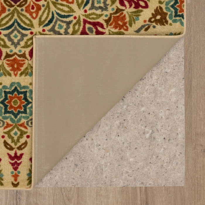 Acropolis Waterlily Green & Orange Area Rug