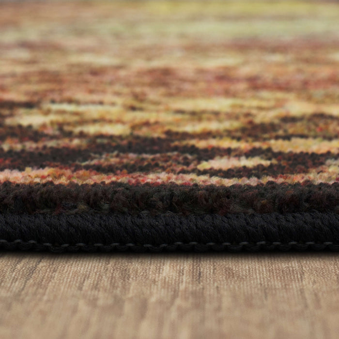 Technicolor Kendall Gray & Yellow Area Rug