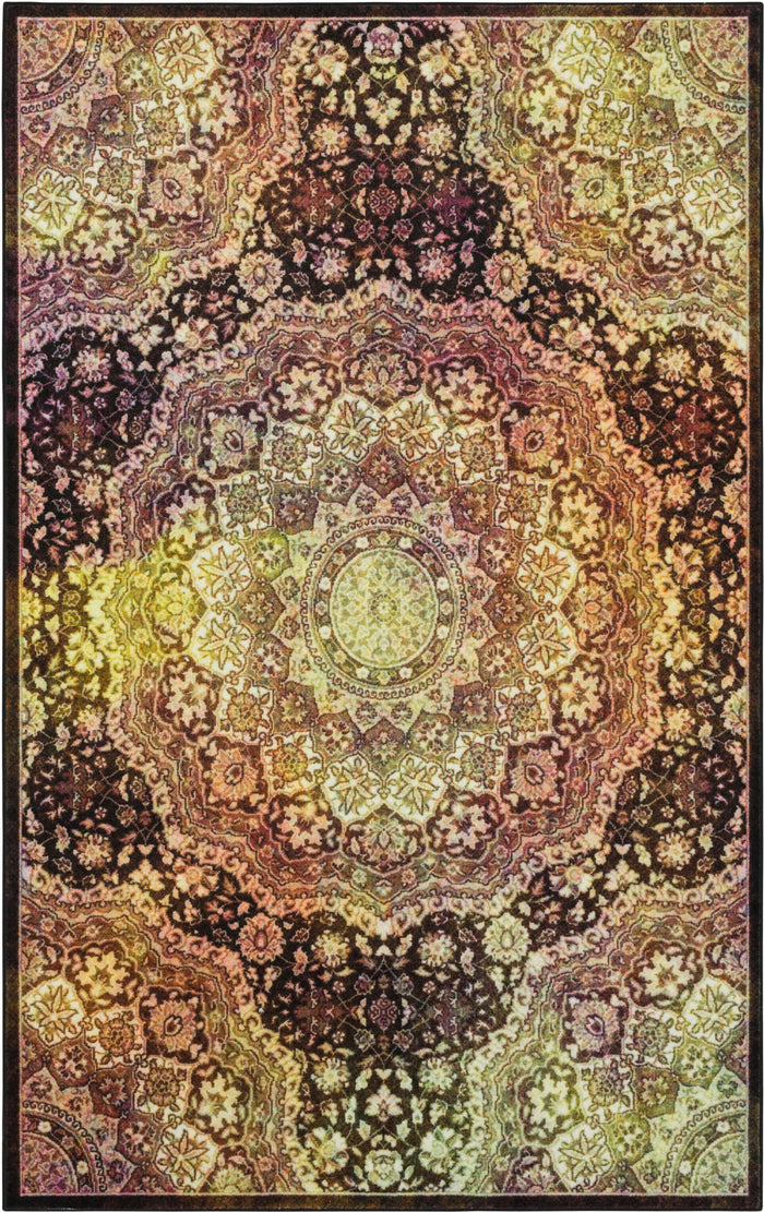 Technicolor Kendall Gray & Yellow Area Rug