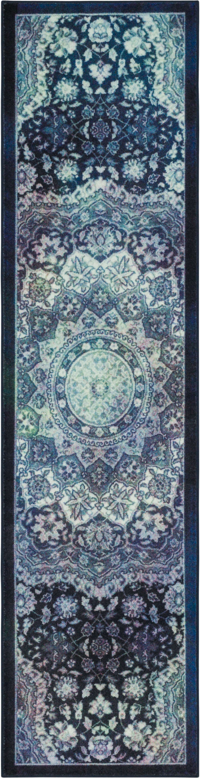 Technicolor Kendall Gray & Blue Area Rug