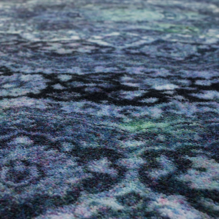 Technicolor Kendall Gray & Blue Area Rug