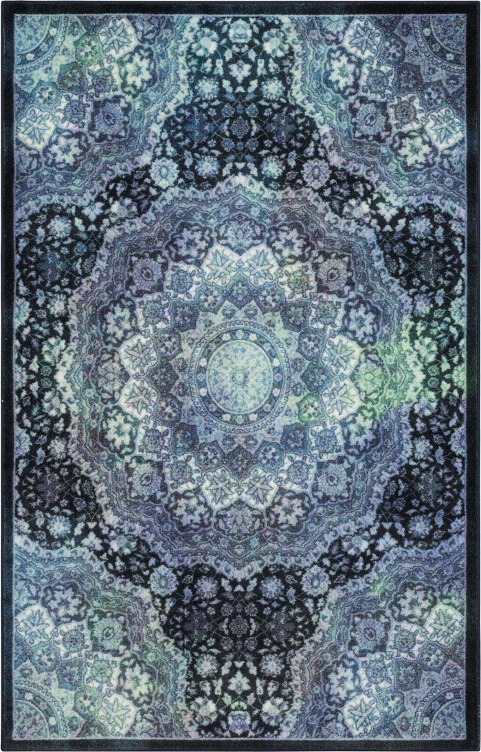 Technicolor Kendall Gray & Blue Area Rug