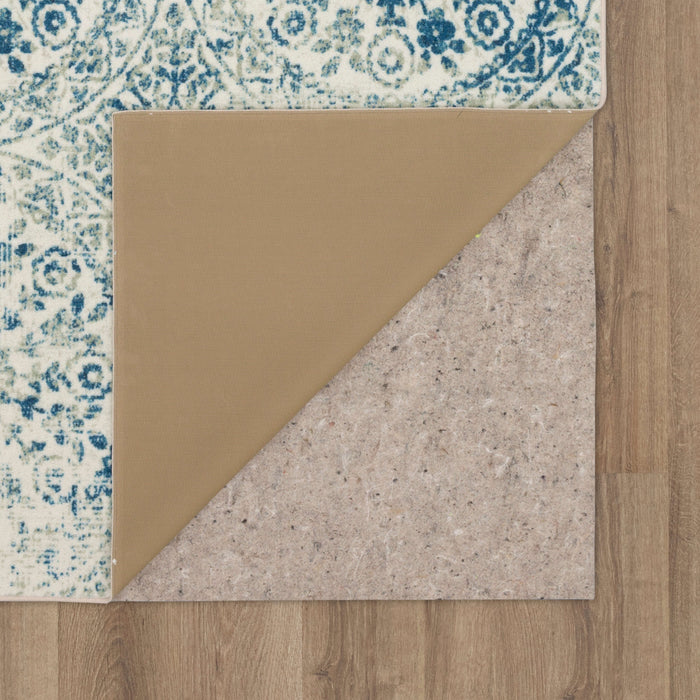 Technicolor Wisdom Blue & Gray Area Rug