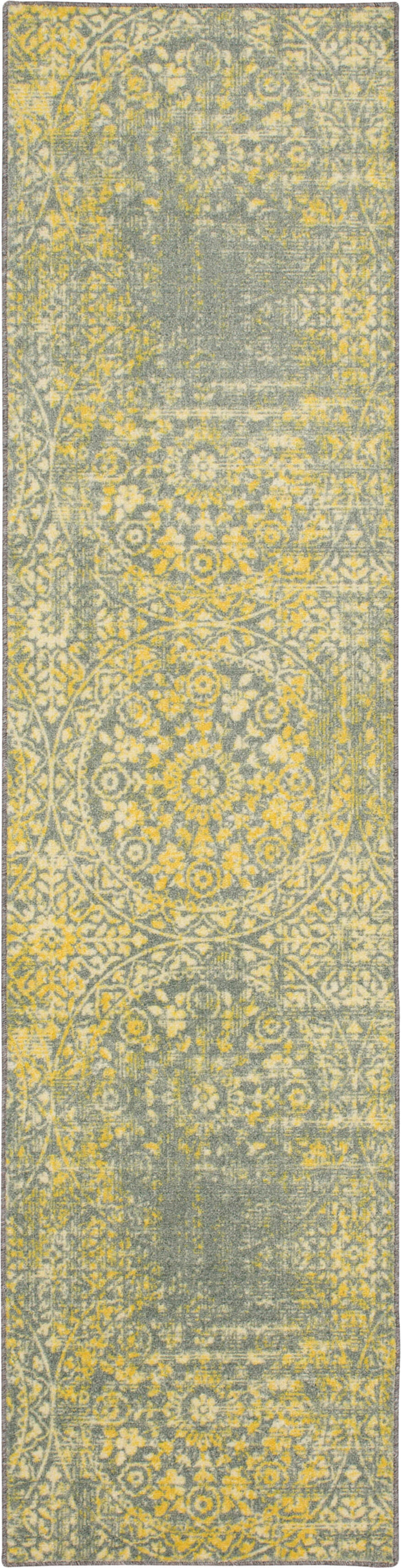 Technicolor Wisdom Gold & Gray Area Rug