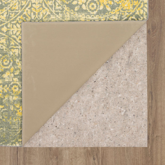 Technicolor Wisdom Gold & Gray Area Rug
