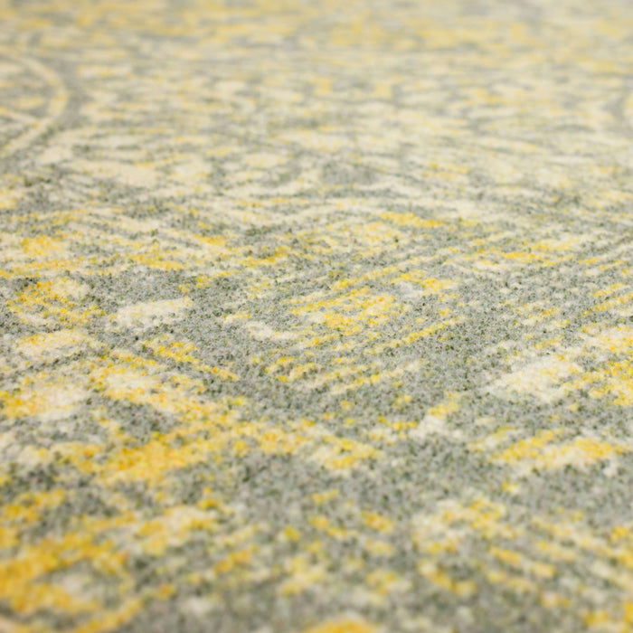 Technicolor Wisdom Gold & Gray Area Rug