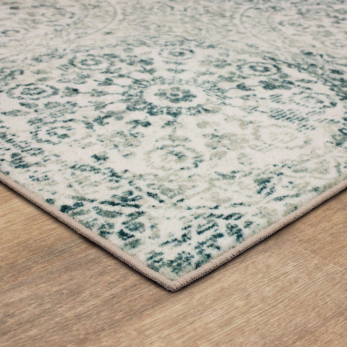 Technicolor Wisdom Navy Blue & Gray Area Rug
