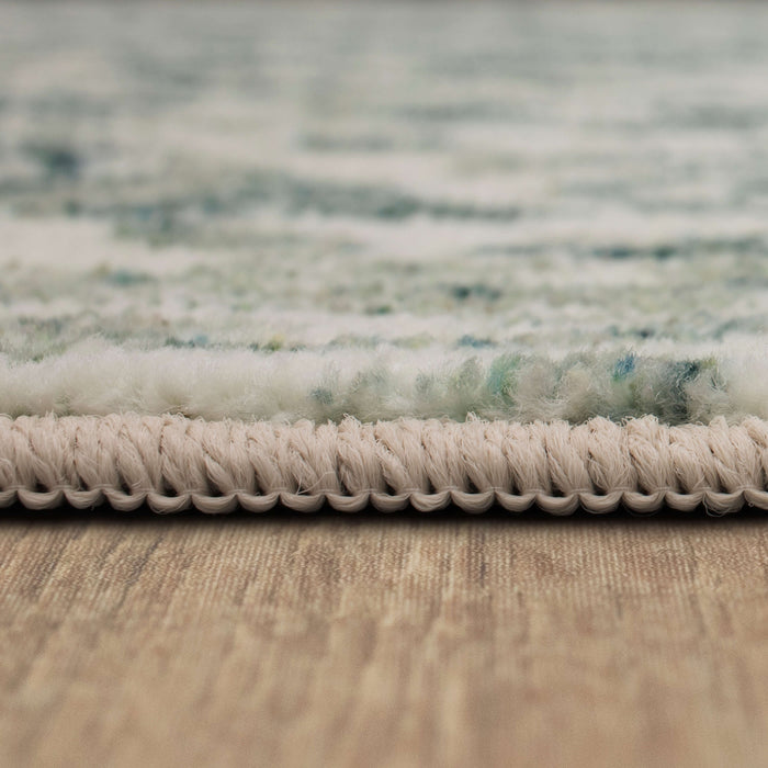 Technicolor Wisdom Navy Blue & Gray Area Rug