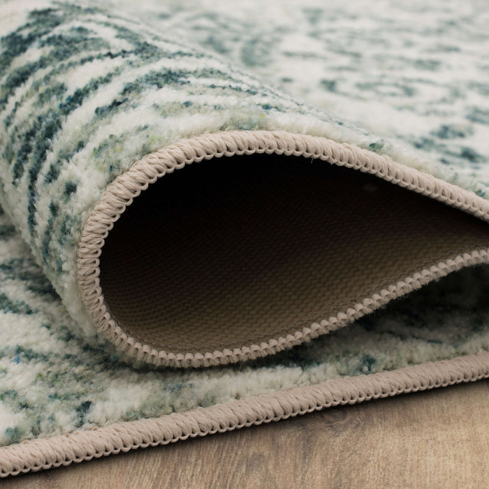 Technicolor Wisdom Navy Blue & Gray Area Rug