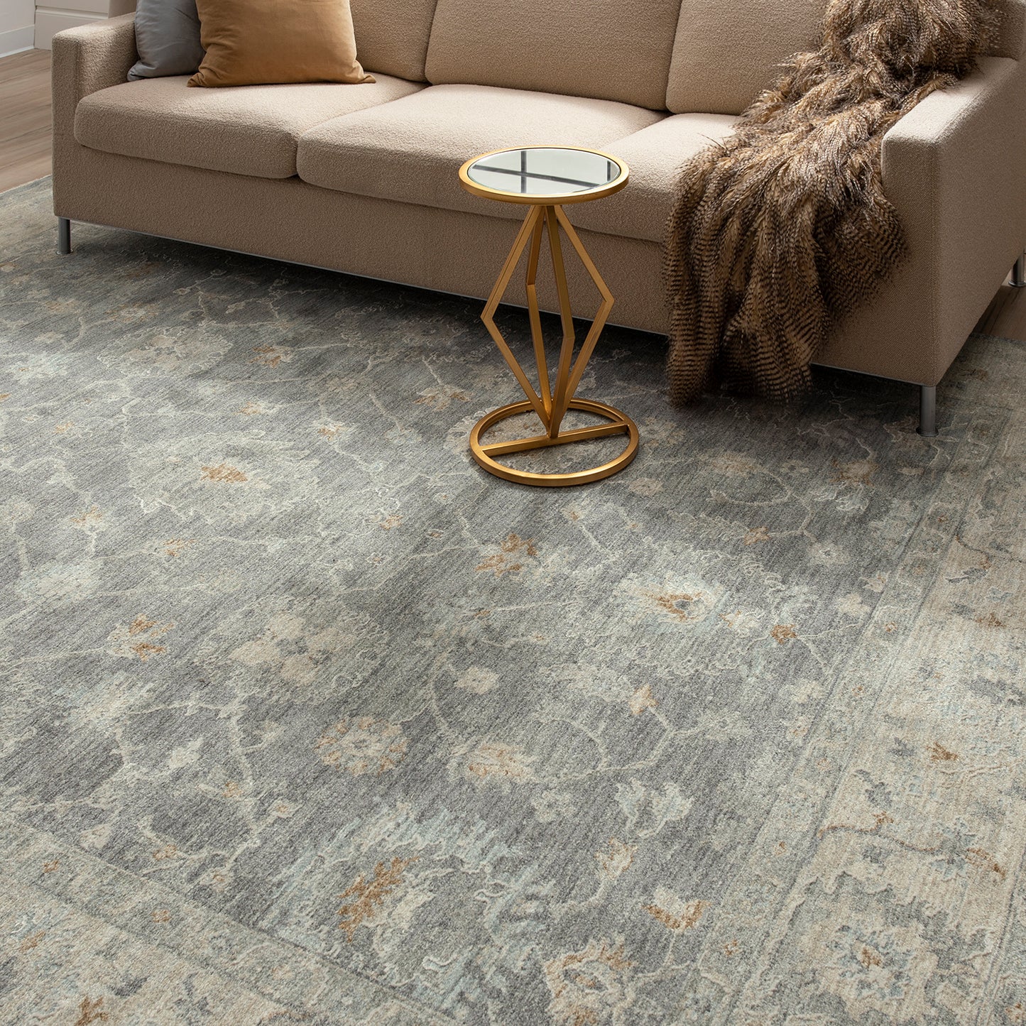 Karastan Adalia Kahta Dark Gray Area Rug