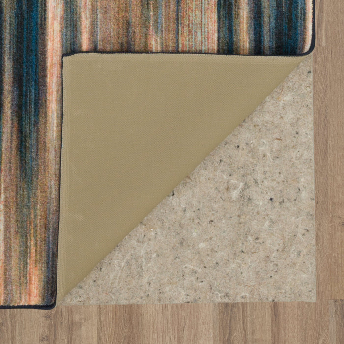 Technicolor Carlin Brown & Blue Area Rug