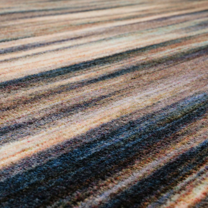 Technicolor Carlin Brown & Blue Area Rug