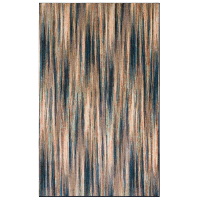 Technicolor Carlin Brown & Blue Area Rug