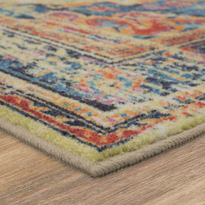 Technicolor Wynn Gold Area Rug