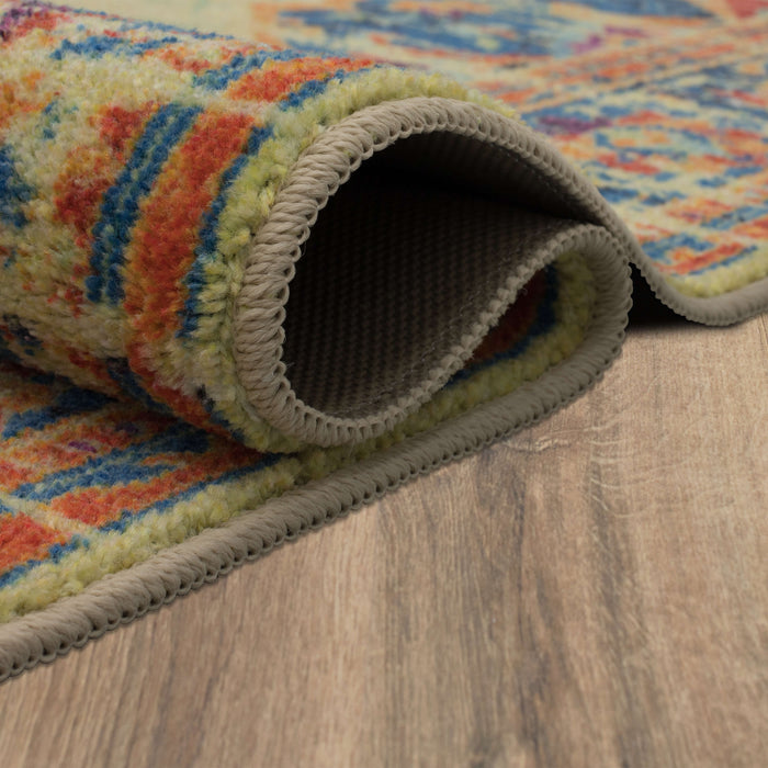 Technicolor Wynn Gold Area Rug