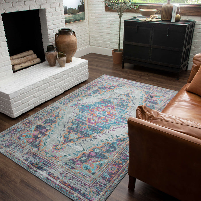 Technicolor Wynn Blue Area Rug