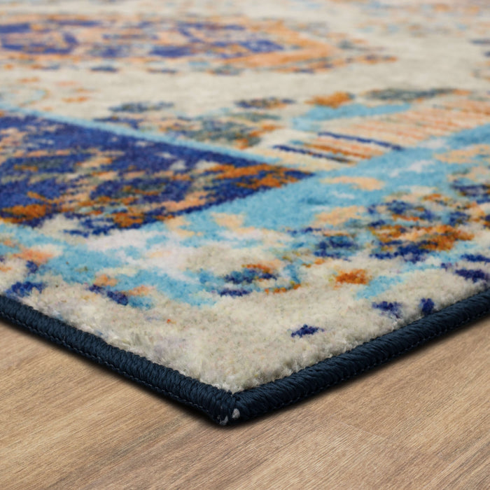 Technicolor Kimber Blue Area Rug