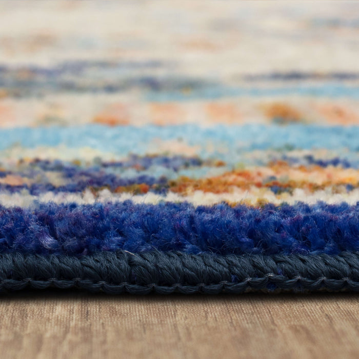 Technicolor Kimber Blue Area Rug