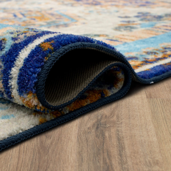 Technicolor Kimber Blue Area Rug