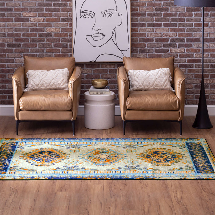 Technicolor Kimber Blue Area Rug