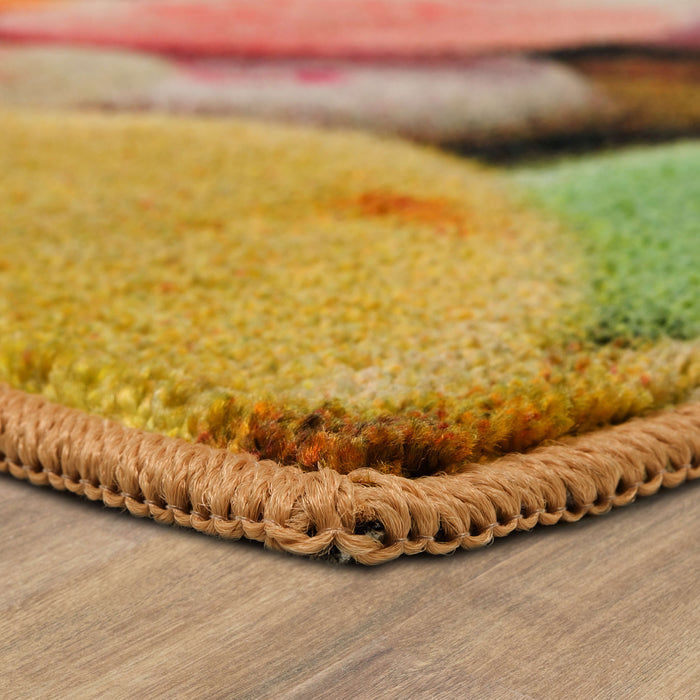 Candy Hearts Multicolor Accent Rug