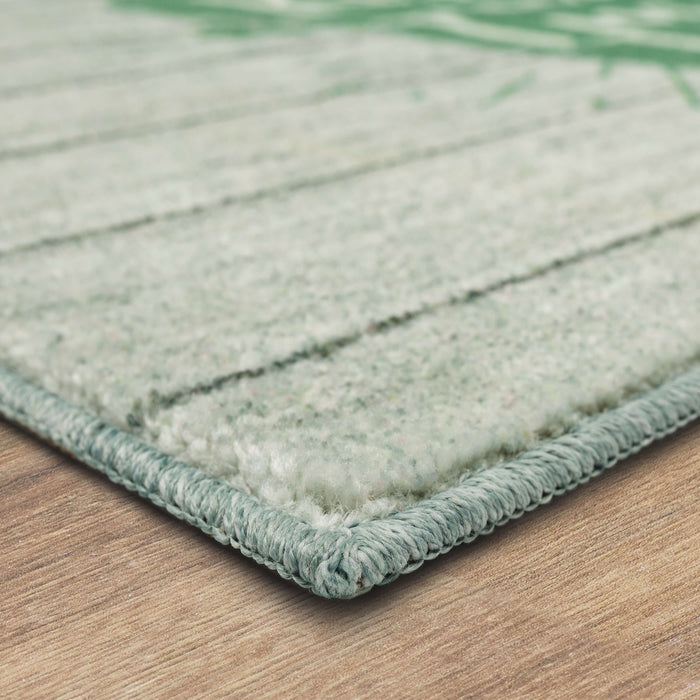 Kiss Me I'm Irish Green Accent Rug