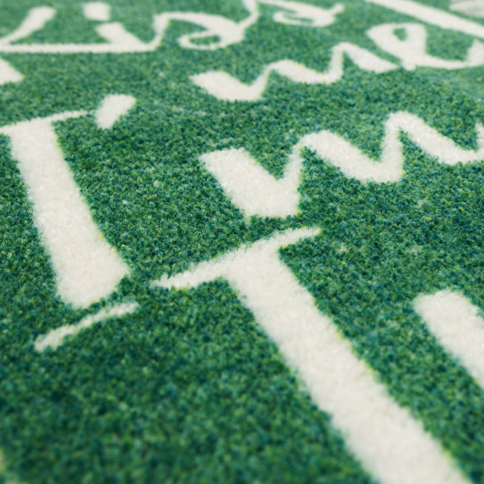 Kiss Me I'm Irish Green Accent Rug