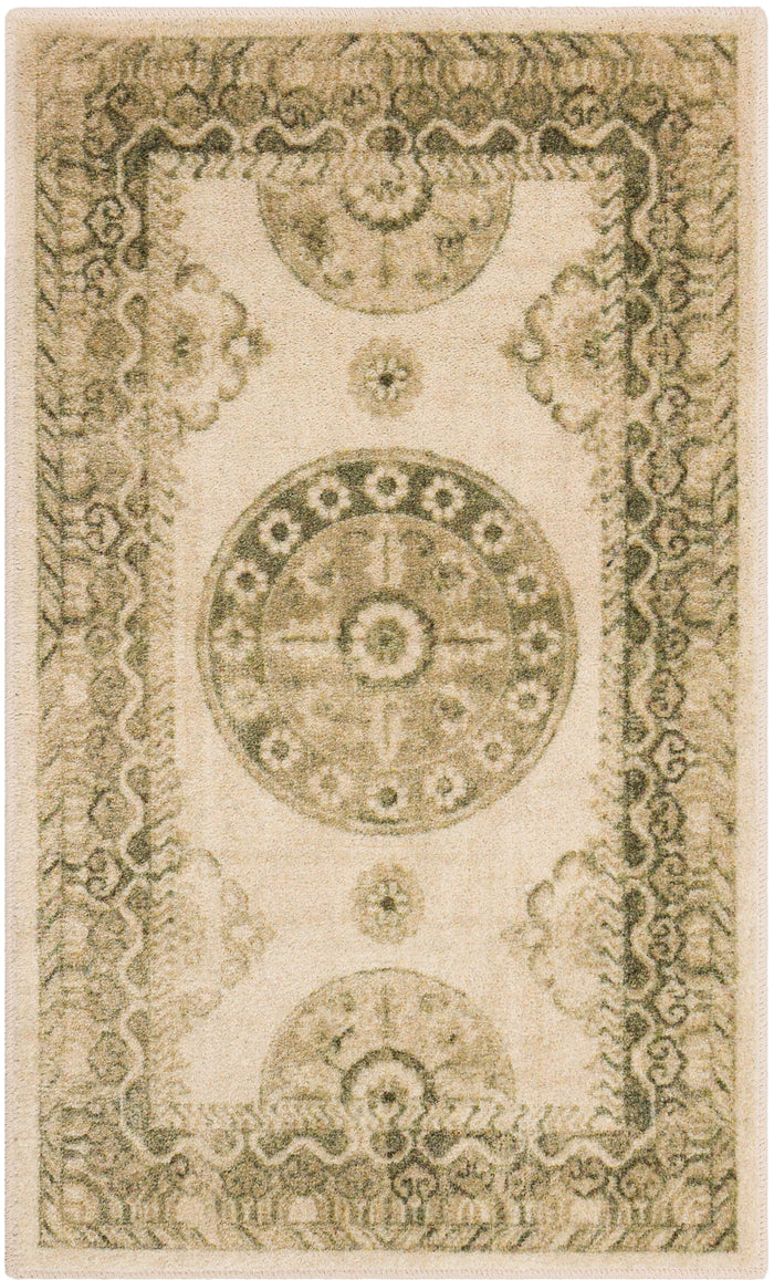 Technicolor Dillon White & Gray Area Rug