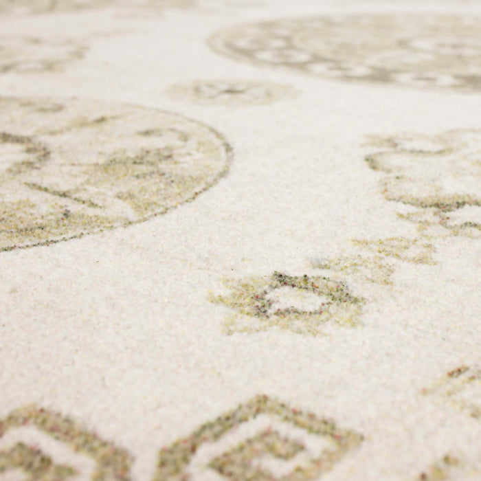 Technicolor Dillon White & Gray Area Rug