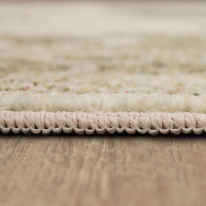 Technicolor Dillon White & Gray Area Rug