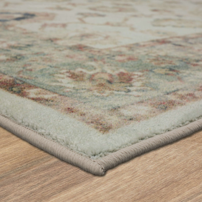 Technicolor Hamilton White Area Rug