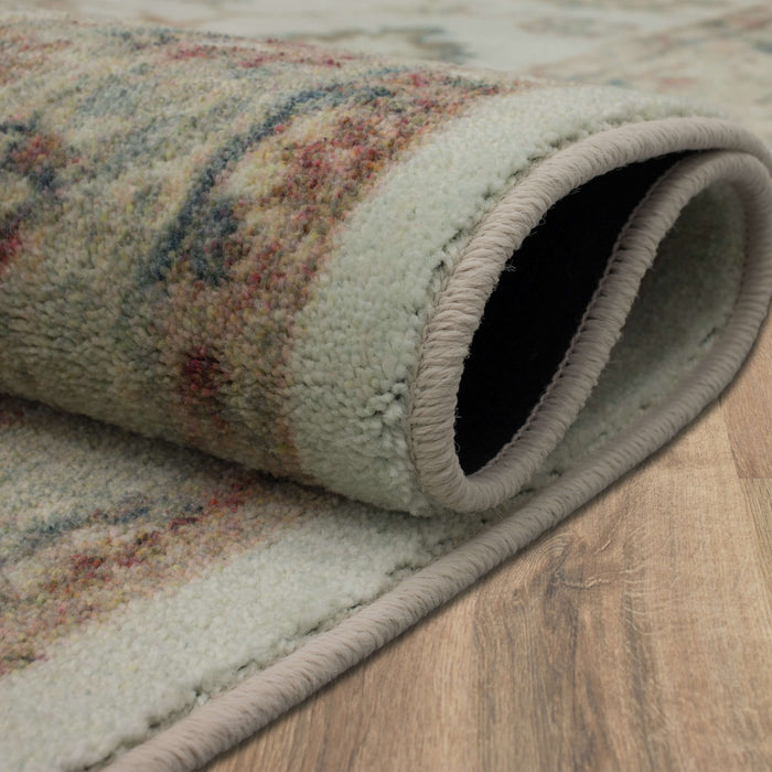 Technicolor Hamilton White Area Rug