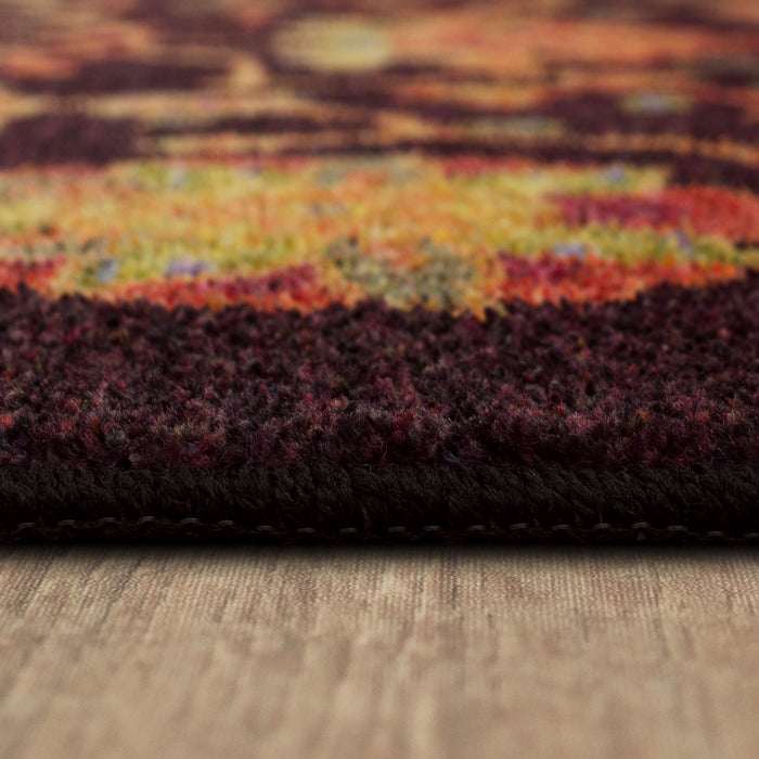 Technicolor Sabina Plum Area Rug