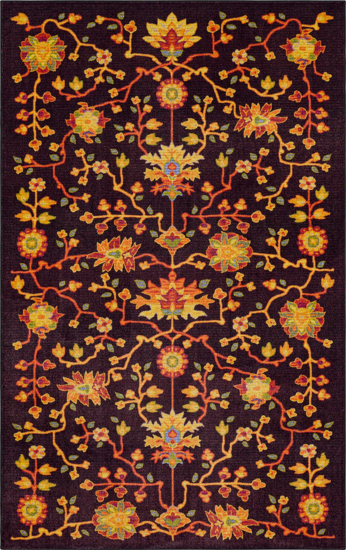 Technicolor Sabina Plum Area Rug