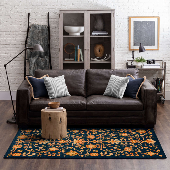 Technicolor Sabina Smokey Blue Area Rug