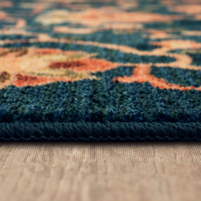 Technicolor Sabina Teal Area Rug