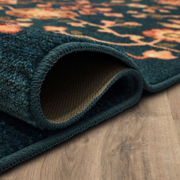 Technicolor Sabina Teal Area Rug