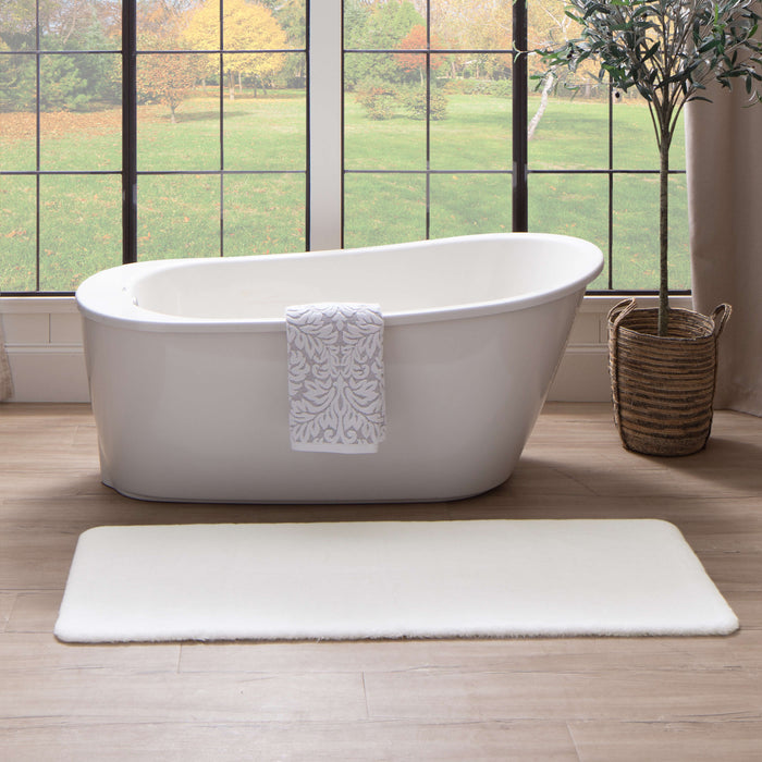 Segrest Plush Arctic White Bath Mat