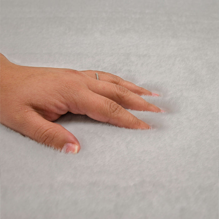 Segrest Plush Arctic White Bath Mat