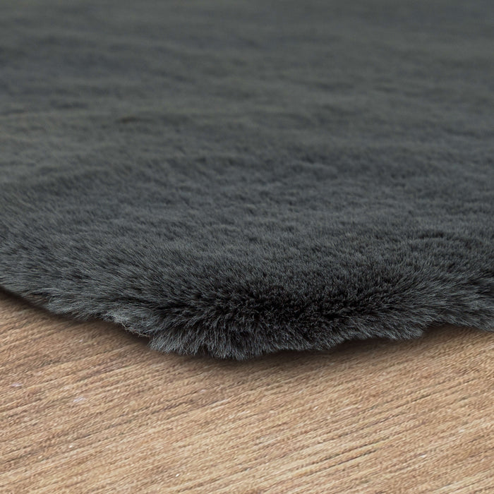 Segrest Plush Charcoal Bath Mat