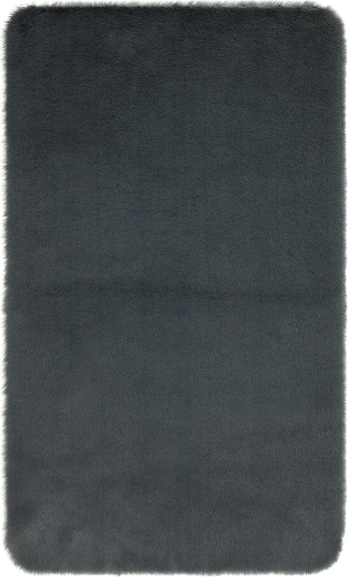 Segrest Plush Charcoal Bath Mat