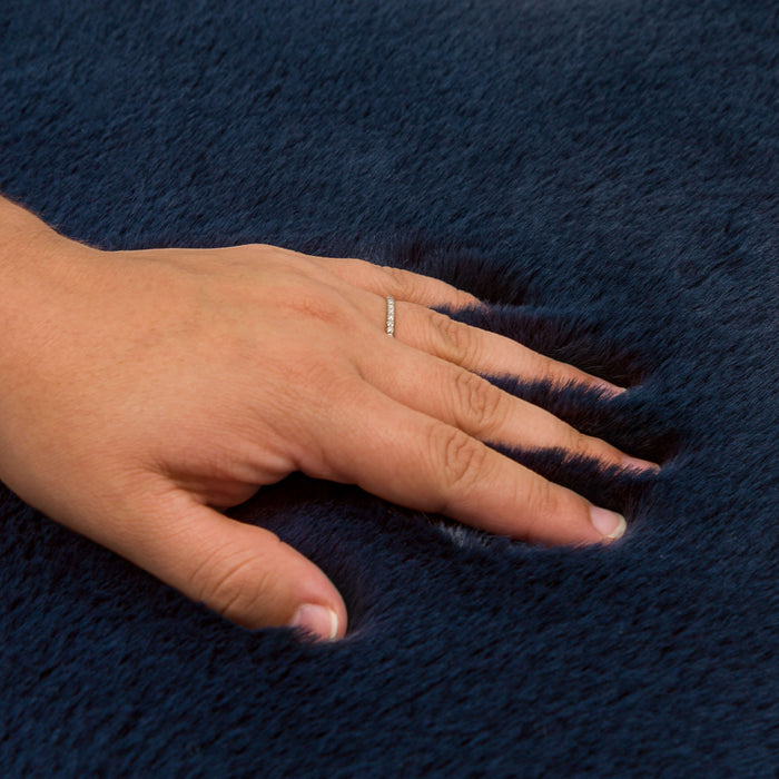 Segrest Plush Indigo Bath Mat