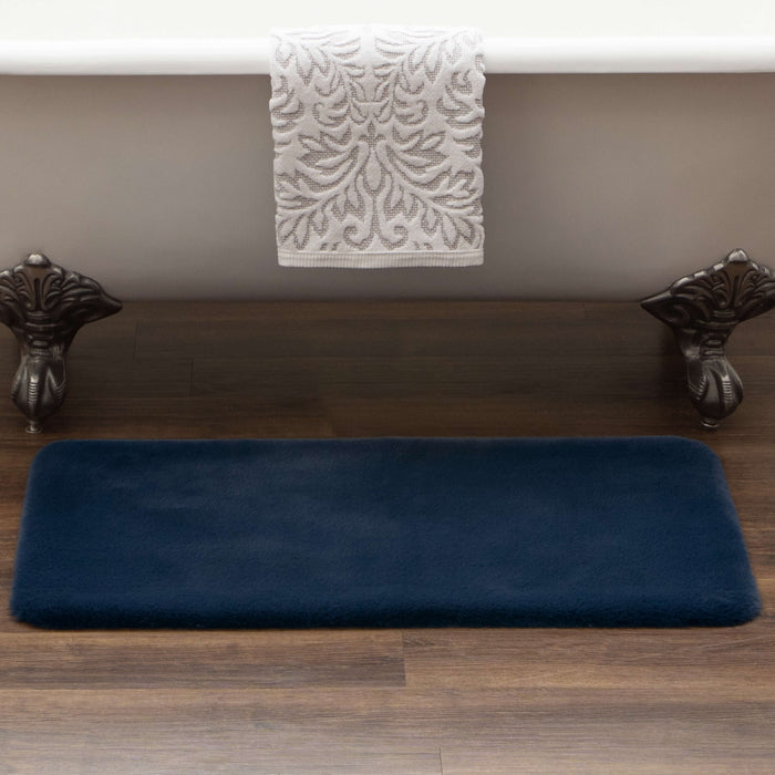 Segrest Plush Indigo Bath Mat