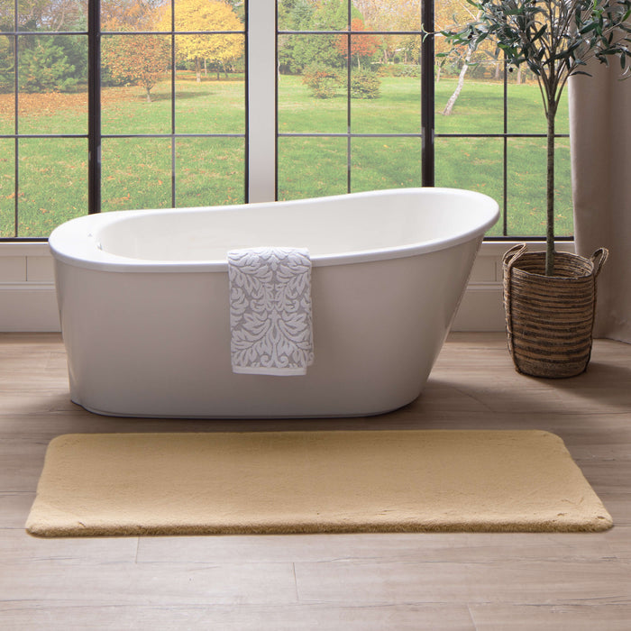 Segrest Plush Linen Bath Mat