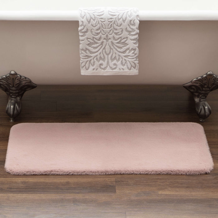 Segrest Plush Mauve Bath Mat