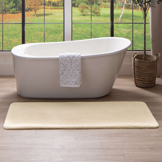 Segrest Plush Oatmeal Bath Mat