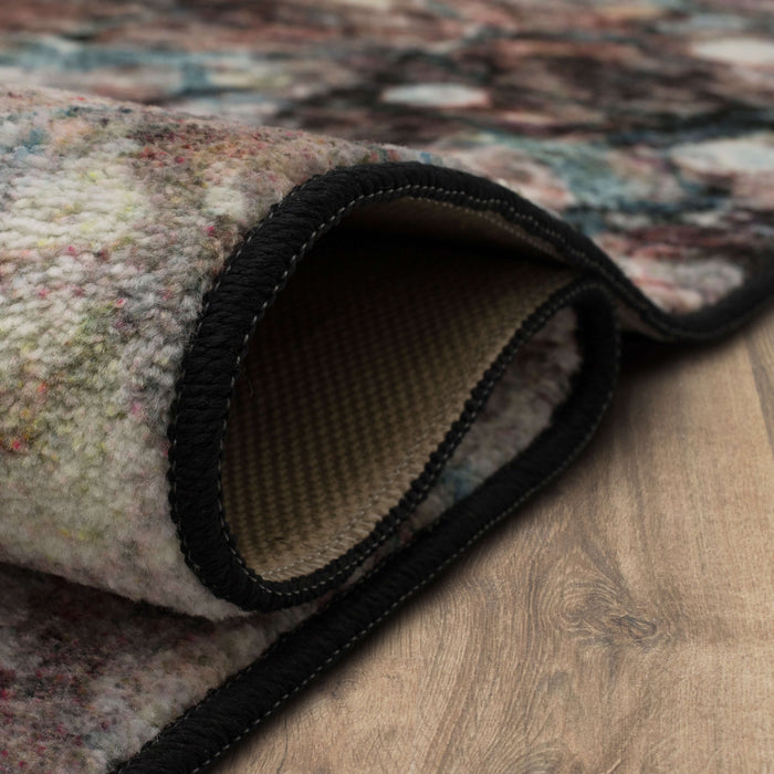 Technicolor Nova Marble Gray Area Rug