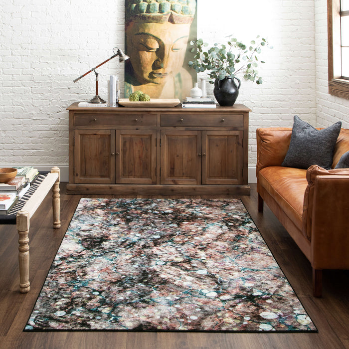 Technicolor Nova Marble Gray Area Rug