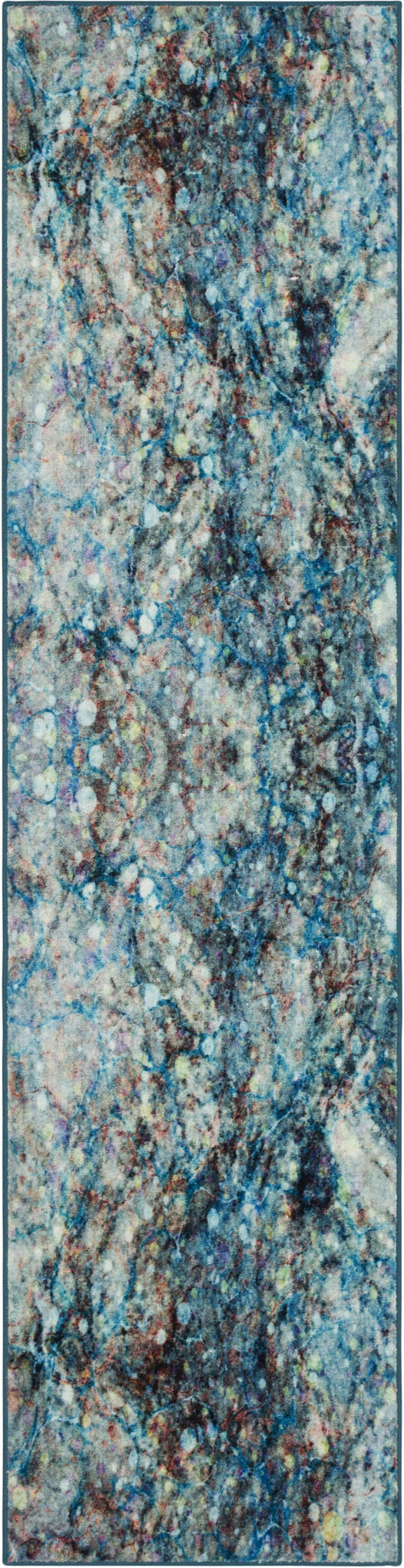 Technicolor Nova Marble Blue Area Rug