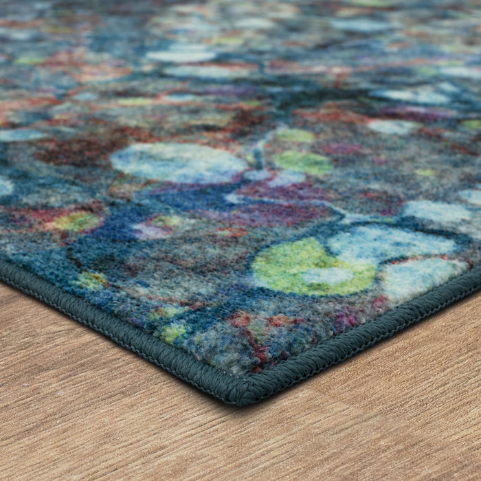 Technicolor Nova Marble Blue Area Rug